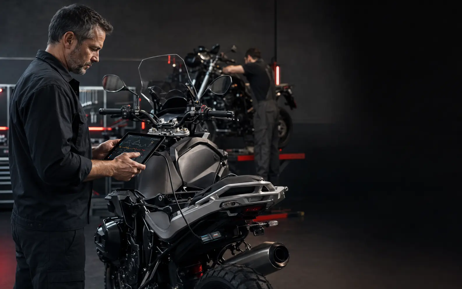 Diagnóstico de una motocicleta asistido desde una tablet